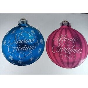 Diecut Vtg Ball Ornament Shaped Window Wall Decoration Lot Christmas Holiday